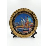 Национальный сувенир-тарелка Бакинская набережная